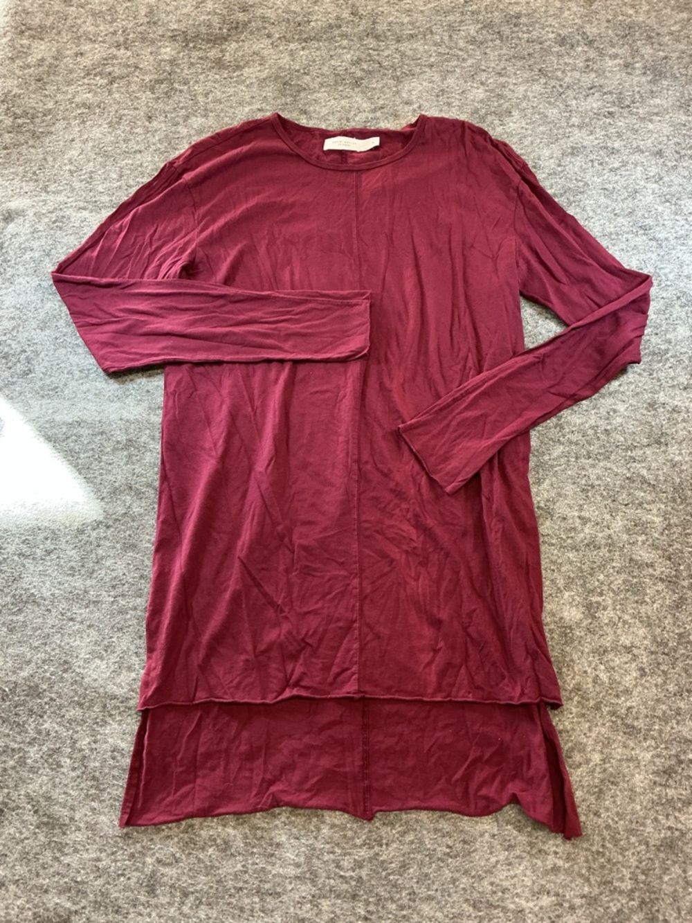 Daniel Patrick Casual High Low Long Sleeve Scoop Neck Tunic / Mini Dress D3